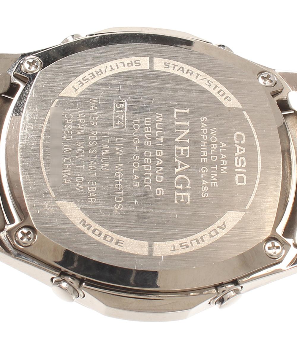 CASIO 腕時計 リニエージ ソーラー ブラック LIW-M610TDS メンズ カシオ