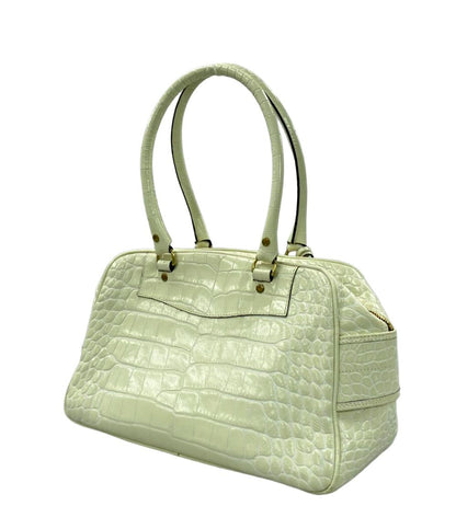 ジェイアンドエムデヴィッドソン クロコ型押しレザーショルダーバッグ 肩掛け レディース J&M Davidson