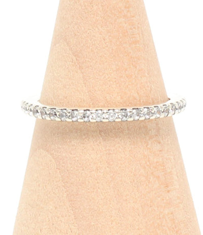 美品 PANDORA リング 指輪 SV925 ハーフエタニティ レディース SIZE 10号 パンドラ