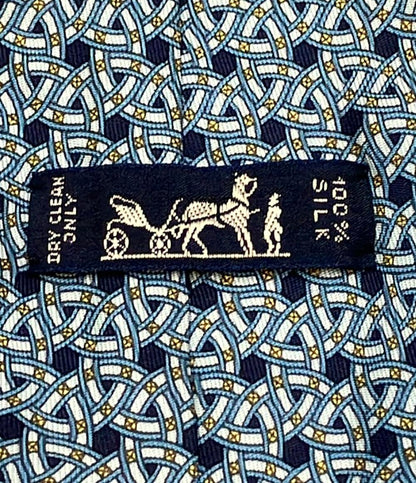 HERMES ネクタイ シルク100% メンズ エルメス