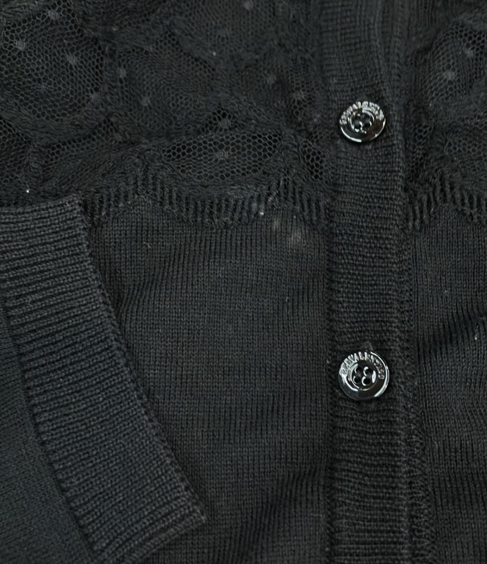 RED VALENTINO 長袖カーディガン レース 切替 レディース SIZE S レッドヴァレンティノ