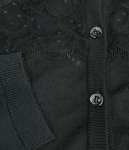 RED VALENTINO 長袖カーディガン レース 切替 レディース SIZE S レッドヴァレンティノ