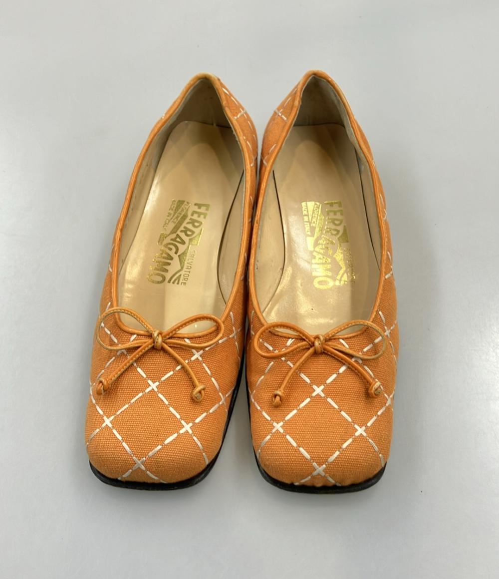 サルヴァトーレフェラガモ パンプス リボン レディース SIZE 4 1/2 (XS) Salvatore Ferragamo