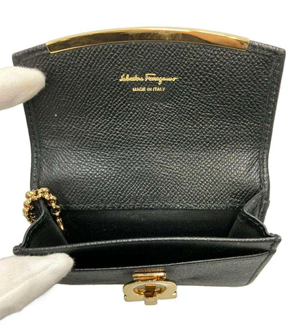 Salvatore Ferragamo カードケース 名刺入れ キーケース キーリング付き ガンチーニ 22D198 レディース サルヴァトーレフェラガモ