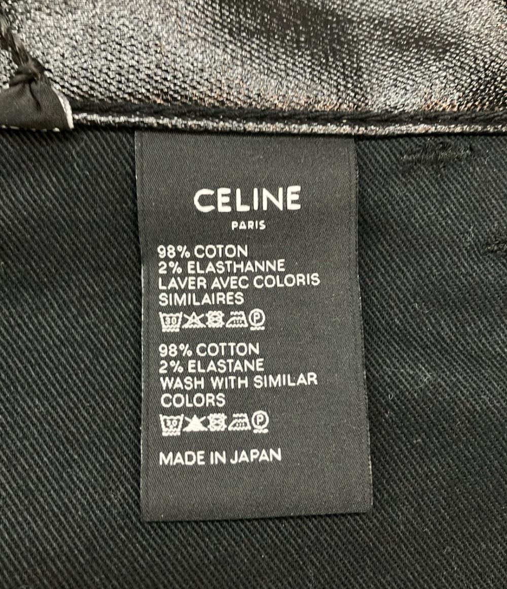 セリーヌ ミッドウエストストレッチPVCコーティングデニムパンツ レディース (複数サイズ) CELINE
