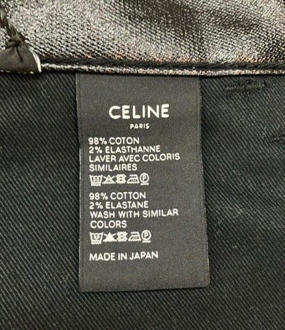 セリーヌ ミッドウエストストレッチPVCコーティングデニムパンツ レディース (複数サイズ) CELINE