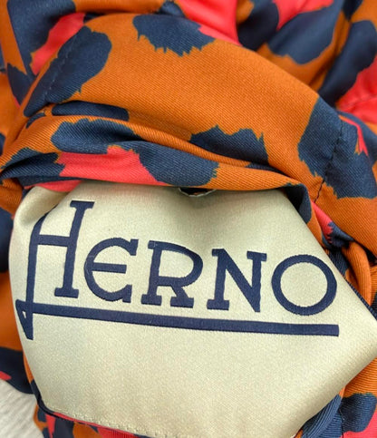 Herno ダウンジャケット リバーシブル レオパード柄 PI1019D-12277P-5946 レディース SIZE 42 (L) ヘルノ