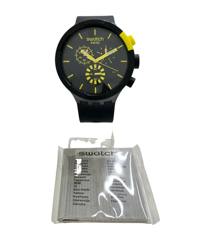 Swatch 腕時計 クオーツ ブラック メンズ スウォッチ