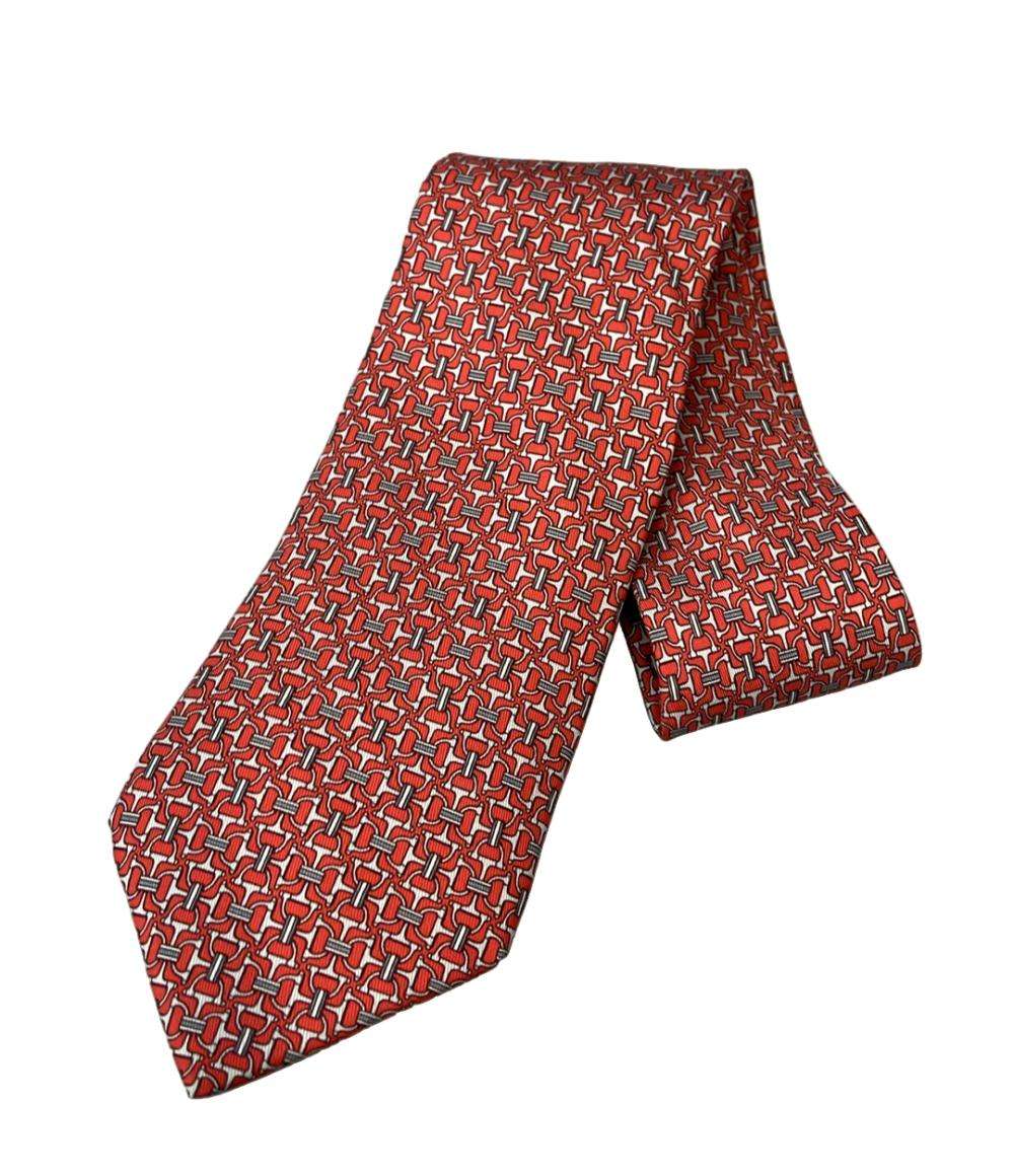 美品 エルメス ネクタイ シルク100% メンズ HERMES