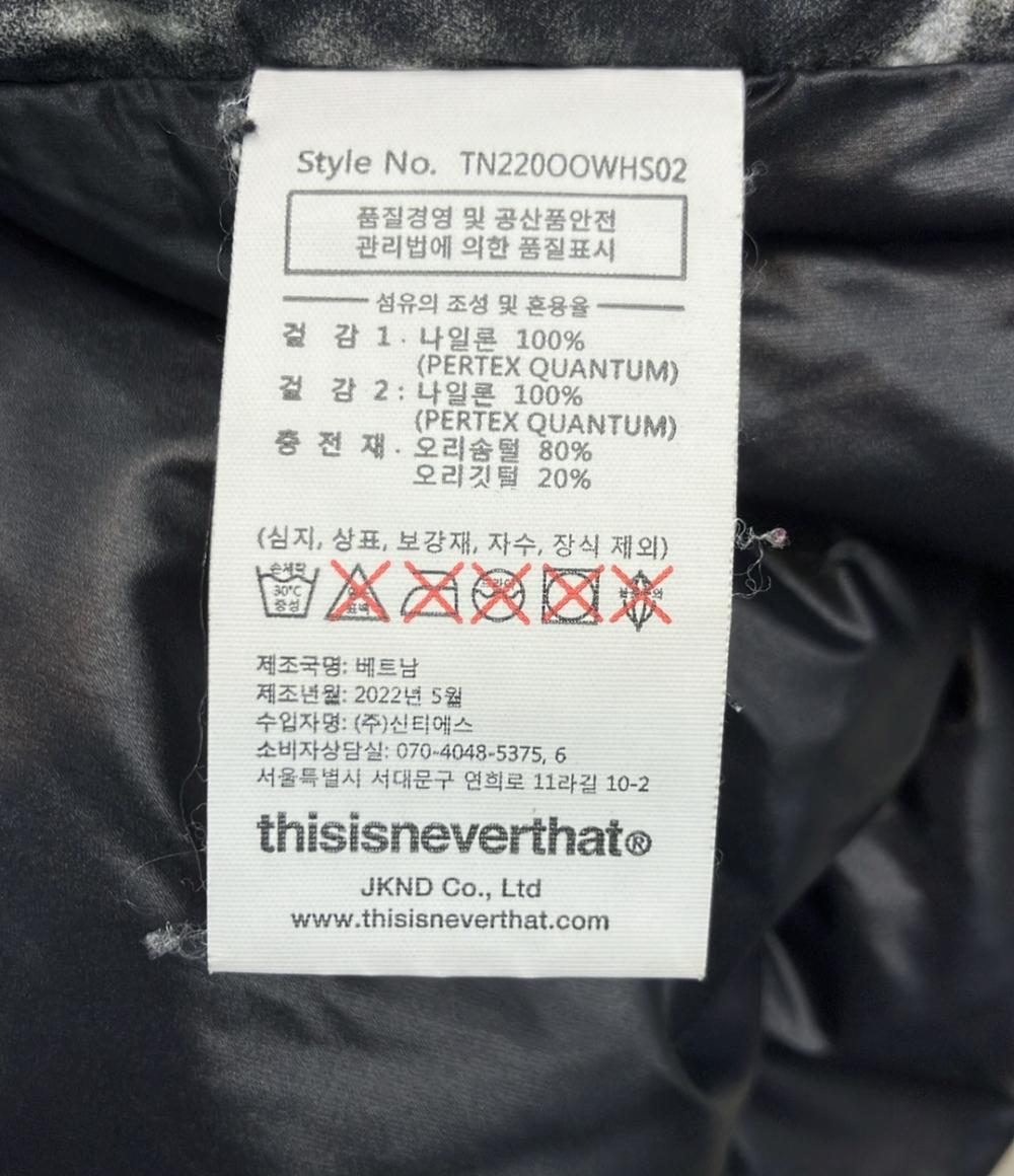 thisisneverthat ダウンジャケット PERTEX T DOWN JACKET FLOWER レディース SIZE L ディスイズネバーザット