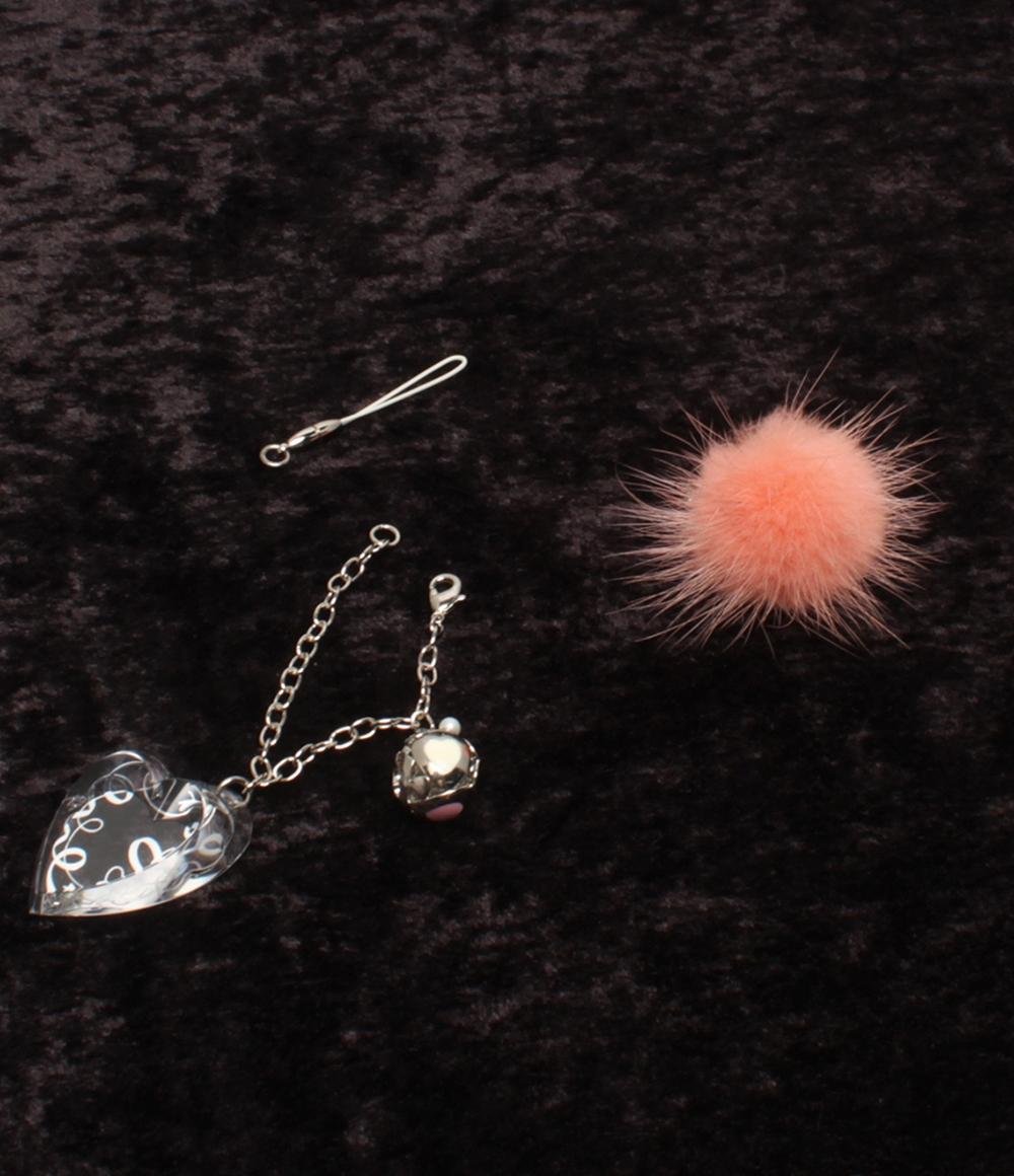 美品 MIKIMOTO INTERNATIONAL ストラップ チャーム パール ミンク レディース ミキモトインターナショナル