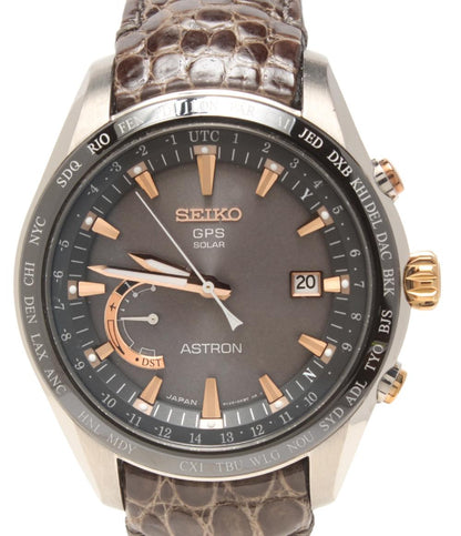 セイコー 腕時計 アストロン 8Xシリーズ ワールドタイムGPS ソーラー ブラック SBXB095 メンズ SEIKO