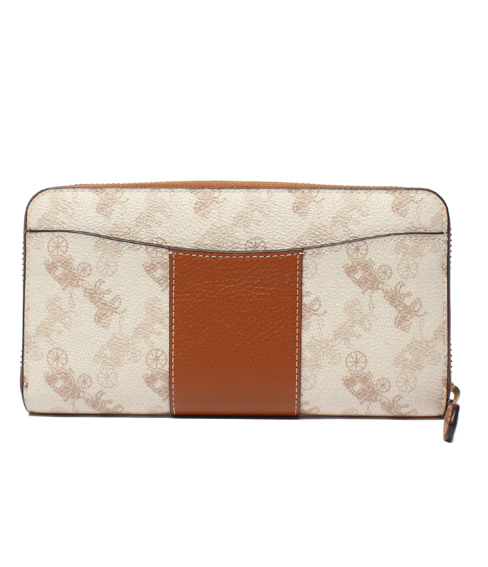 美品 COACH ラウンドファスナー長財布 コーチ