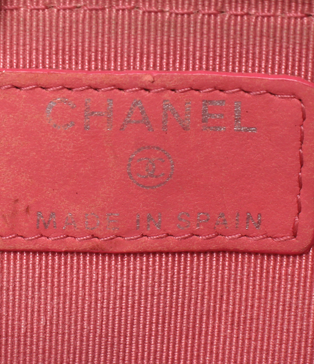 CHANEL コインケース キーリング付き シルバー金具 22番台 マトラッセ AP0221 レディース シャネル