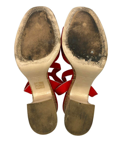 Miu Miu アンクルストラップ厚底サンダル レディース SIZE 38 ミュウ ミュウ