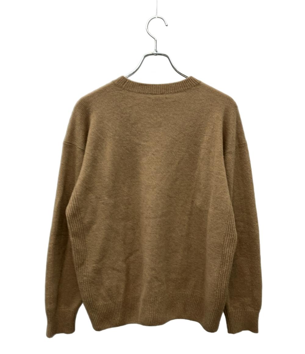 AURAALEE ニットベージュジャケット サイズ1 AURALEE 長袖ニット キャメル100% EXCLUSIVE BABY CAMEL KNIT A8AP06BR