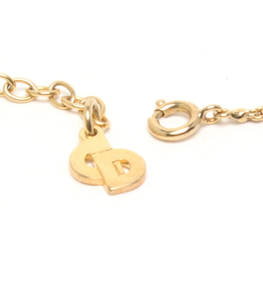 美品✨クリスチャンディオール　CDロゴ　ネックレス　ゴールド　スイング　チェーン Christian Dior クリスチャンディオール ネックレス CDロゴ サークル