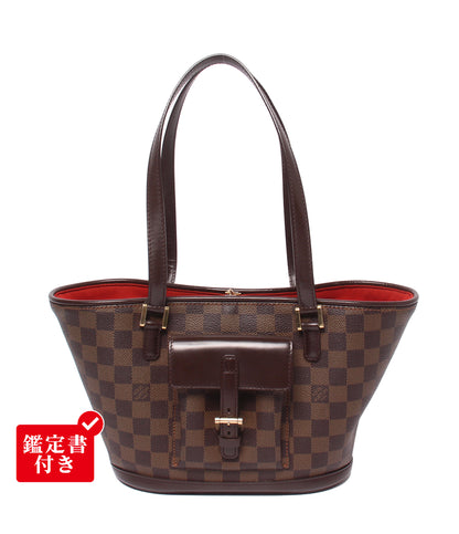 LOUIS VUITTON トートバッグ ショルダーバッグ 肩掛け マノスクPM ダミエ エベヌ N51121 レディース ルイ・ヴィトン