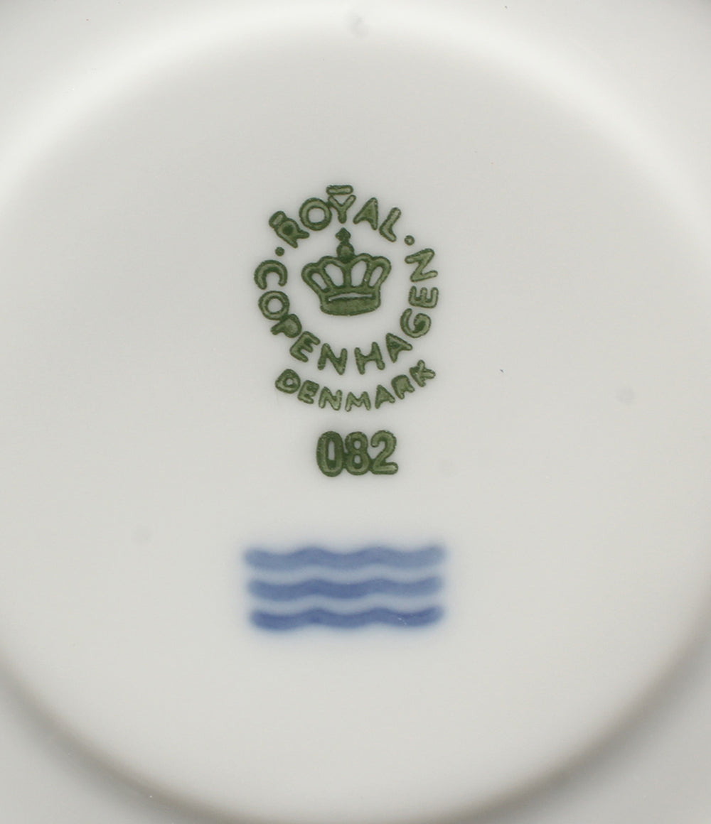 美品 Royal Copenhagen カップ＆ソーサー 2客セット ペア ホワイトフルーテッド ハーフレース ロイヤルコペンハーゲン