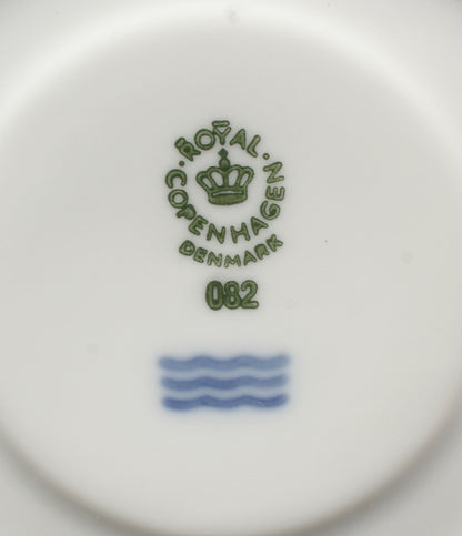 美品 Royal Copenhagen カップ＆ソーサー 2客セット ペア ホワイトフルーテッド ハーフレース ロイヤルコペンハーゲン