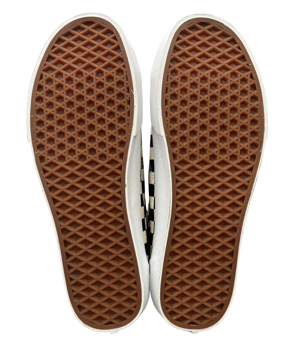 美品 VANS ローカットスニーカー スタイル 36 ブラック チェッカーボード メンズ SIZE 28.0 バンズ