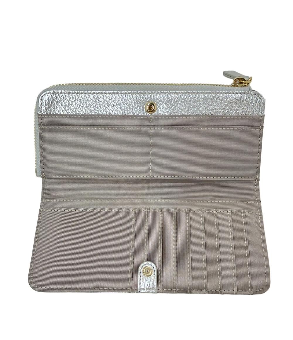 美品 マリクレール L字ファスナー二つ折り長財布 レディース marie claire