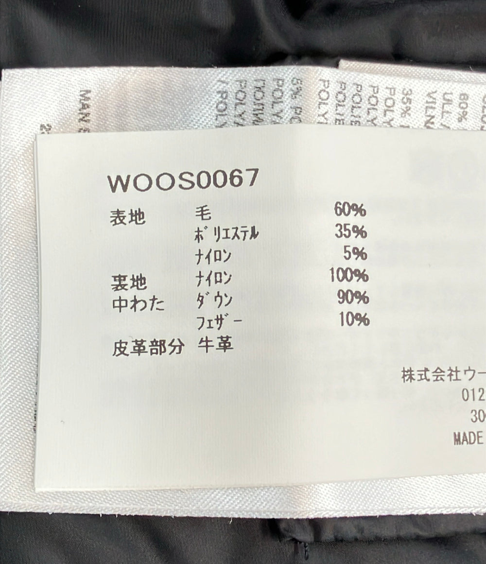 美品 WOOLRICH ダウンジャケット Alaskan Wool Check Overshirt ARCHIVEラインWOOLRICH WOOLEN MILLS メンズ SIZE S ウールリッチ