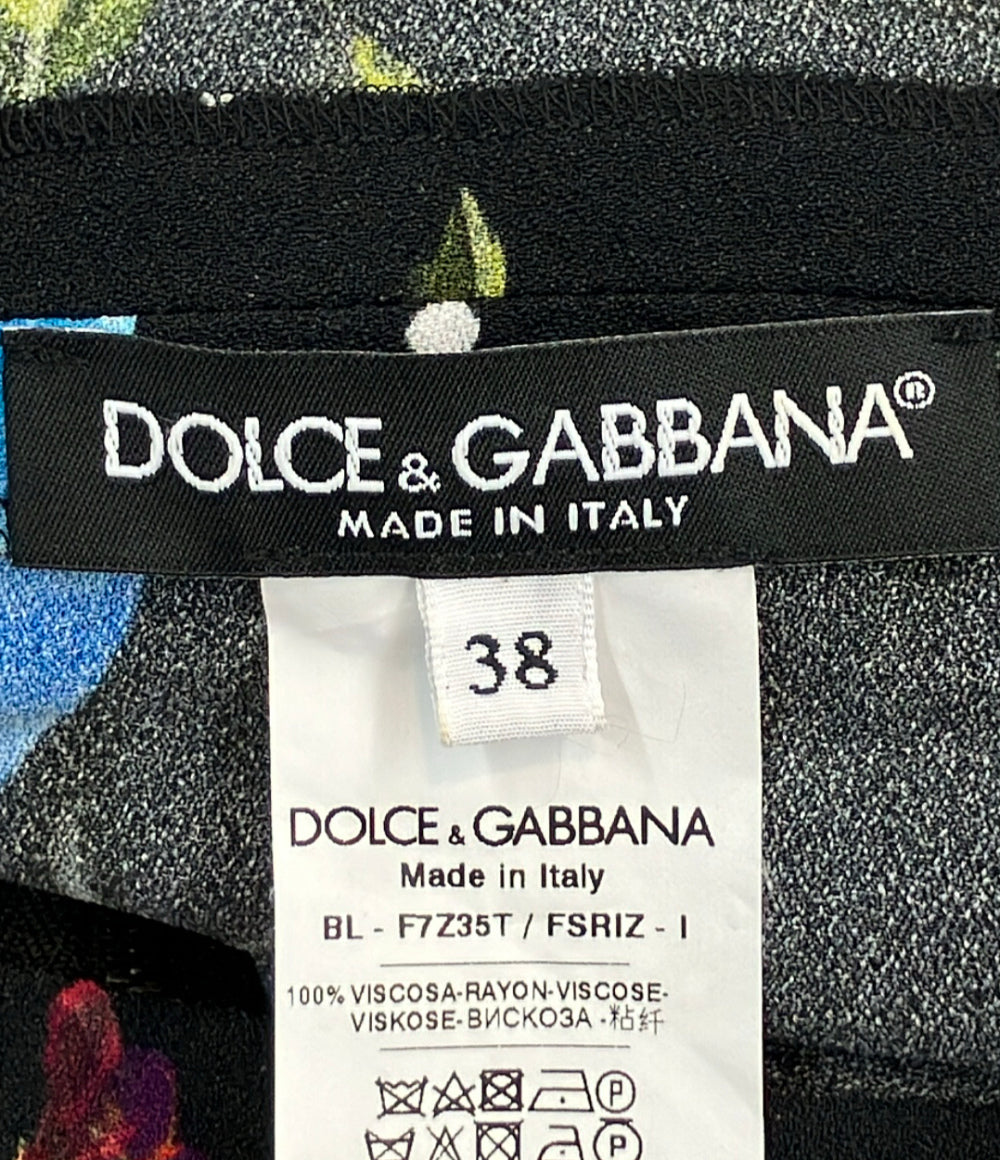 美品 DOLCE & GABBANA 長袖ブラウス 総柄ロボット BL-F7Z35T レディース SIZE 38 (S) ドルチェアンドガッバーナ