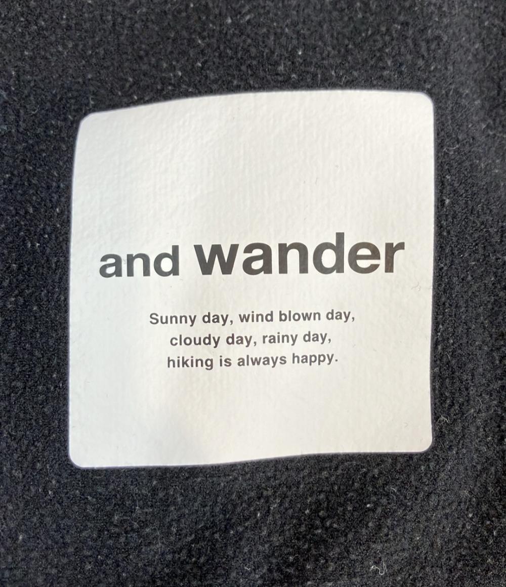 and wander フリースシャツ ライト プルオーバー ハーフジップ LIGHT FLEECE PULLOVER AW93-JT012 レディース SIZE 00 (XS) アンドワンダー