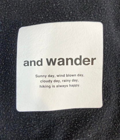 and wander フリースシャツ ライト プルオーバー ハーフジップ LIGHT FLEECE PULLOVER AW93-JT012 レディース SIZE 00 (XS) アンドワンダー