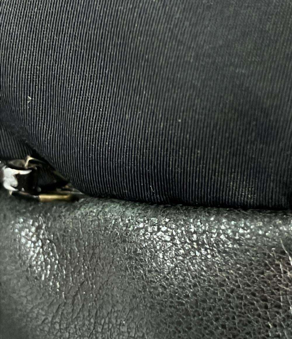 Longchamp レザーナイロン切替 ジャケット レディース ロンシャン