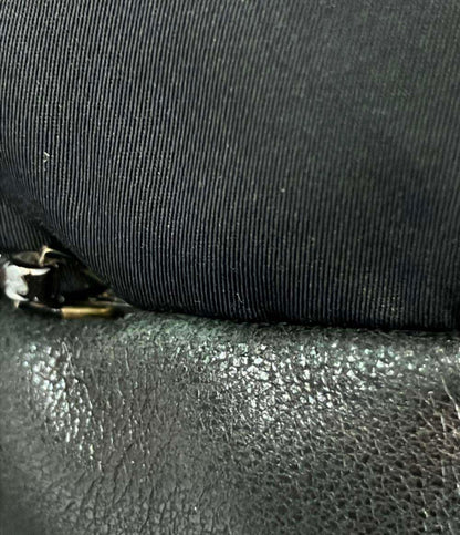 Longchamp レザーナイロン切替 ジャケット レディース ロンシャン