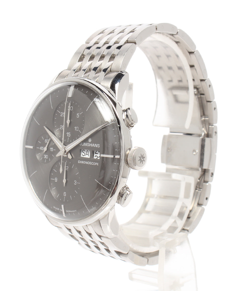 JUNGHANS 腕時計 3ATM マイスター クロノスコープ 自動巻き 027/4324 メンズ ユンハンス