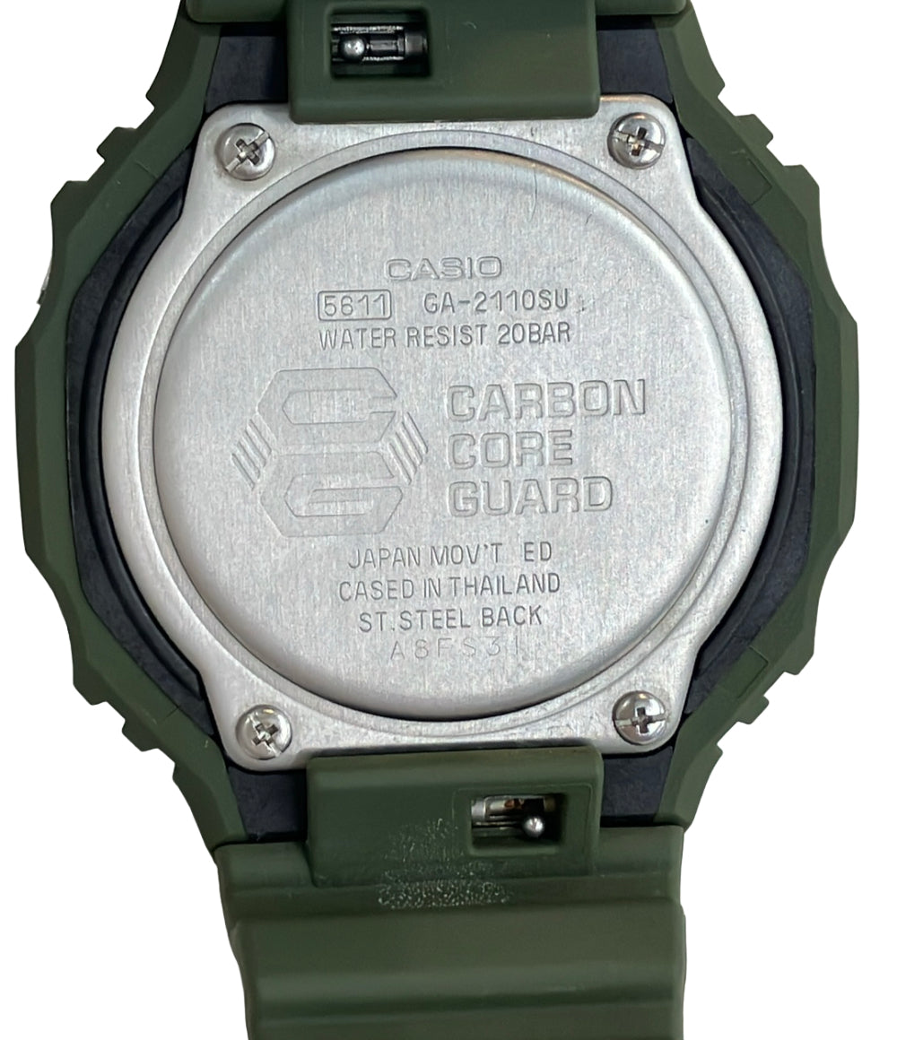 美品 CASIO 腕時計 G-SHOCK クオーツ ブラック GA-2110SU メンズ カシオ