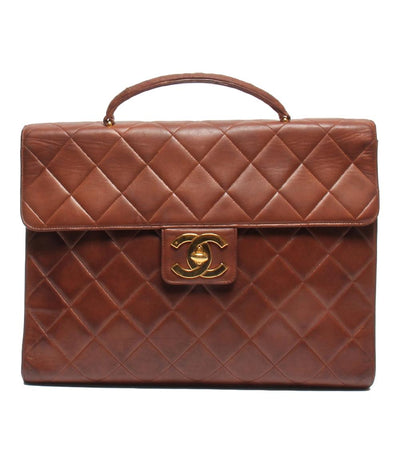 シャネル ブリーフケース ビジネスバッグ ゴールド金具 マトラッセ メンズ CHANEL