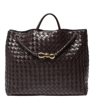 ボッテガ・ヴェネタ 2wa ハンドバッグ ショルダー トートバッグ 肩掛け 斜め掛け アンディアーモ ラージ イントレチャート レディース BOTTEGA VENETA