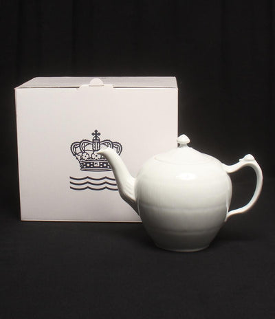 美品 ロイヤルコペンハーゲン ティーポット ホワイトフルーテッド Royal Copenhagen