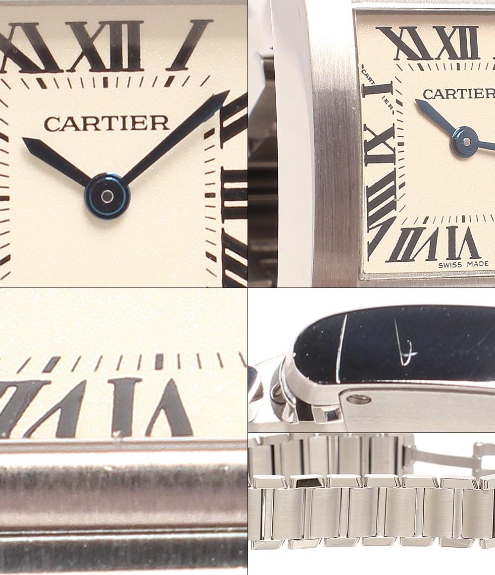 カルティエ 腕時計 タンクフランセーズウォッチ SM クオーツ W51008Q3 レディース Cartier