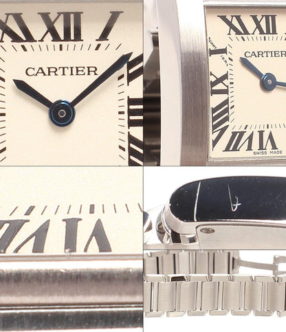 カルティエ 腕時計 タンクフランセーズウォッチ SM クオーツ W51008Q3 レディース Cartier