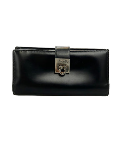 訳あり Salvatore Ferragamo 長財布 レザー ガンチーニ IR 229238 レディース サルヴァトーレフェラガモ