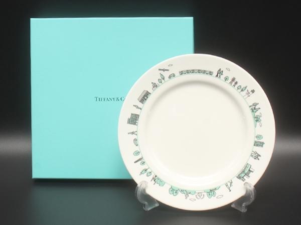 美品 ティファニー プレート 皿 19cm 三菱100周年記念コラボ TIFFANY&Co.