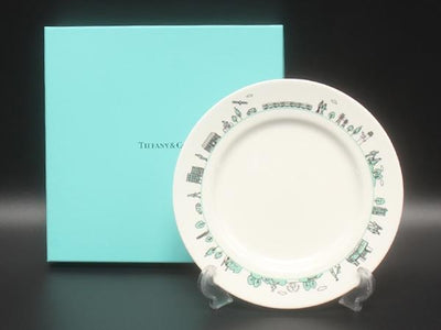 美品 ティファニー プレート 皿 19cm 三菱100周年記念コラボ TIFFANY&Co.