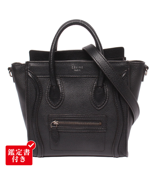 CELINE 2WAY ハンドバッグ ショルダーバッグ 肩掛け 斜め掛け ラゲージ ナノ レディース セリーヌ