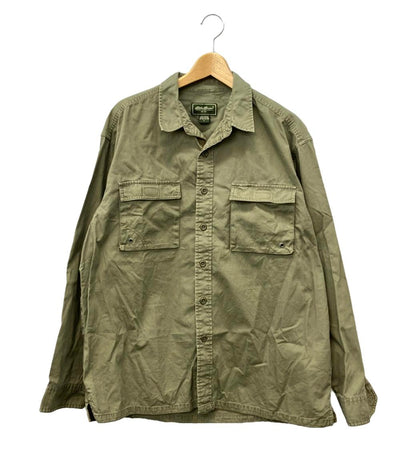 エディー・バウアー 長袖シャツ  ミリタリーアウトドアシャツ メンズ SIZE L (L) Eddie bauer