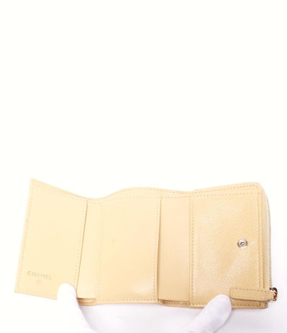 シャネル 三つ折り財布 ゴールド金具 レディース CHANEL