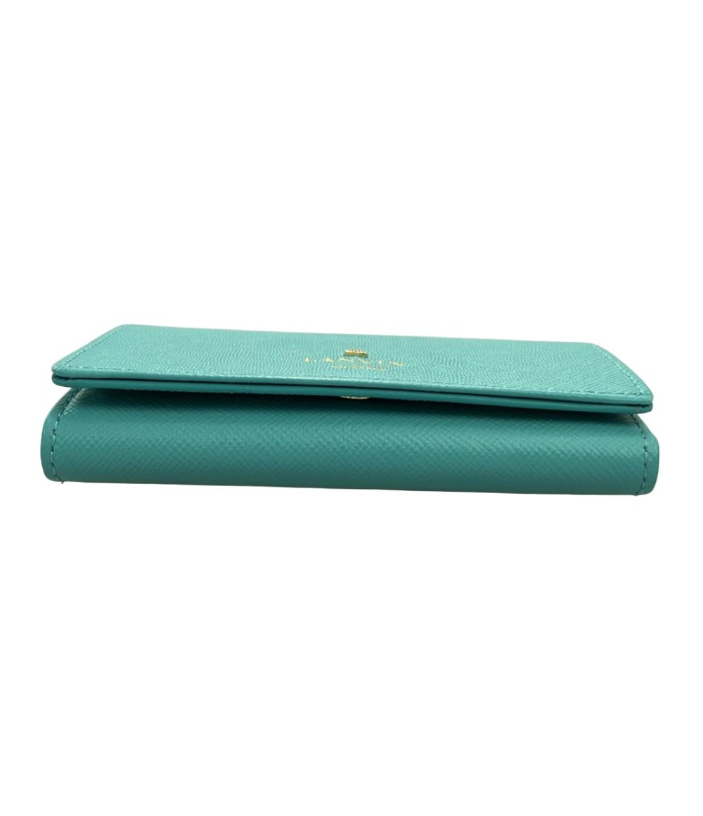 美品 LANVIN en Bleu カードケース 牛革 レディース ランバンオンブルー