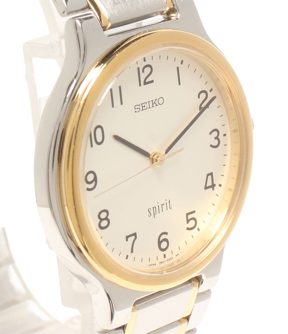 SEIKO 腕時計 スピリット クオーツ 7N01-6A70 メンズ セイコー