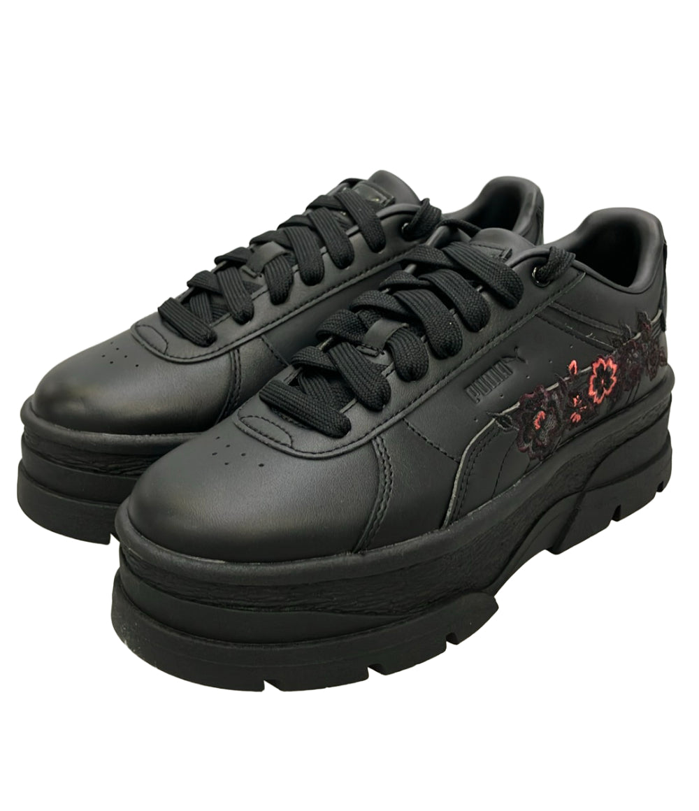 美品 PUMA ローカット厚底スニーカー リヴォ EMB 401145-01 レディース SIZE 24.0 プーマ