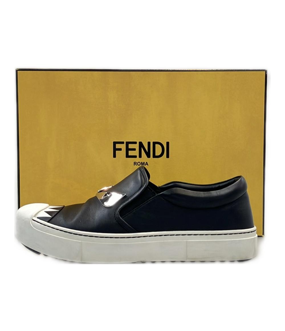 フェンディ レザースリッポン モンスター バグズアイ シャーク レディース SIZE 37 (L) FENDI