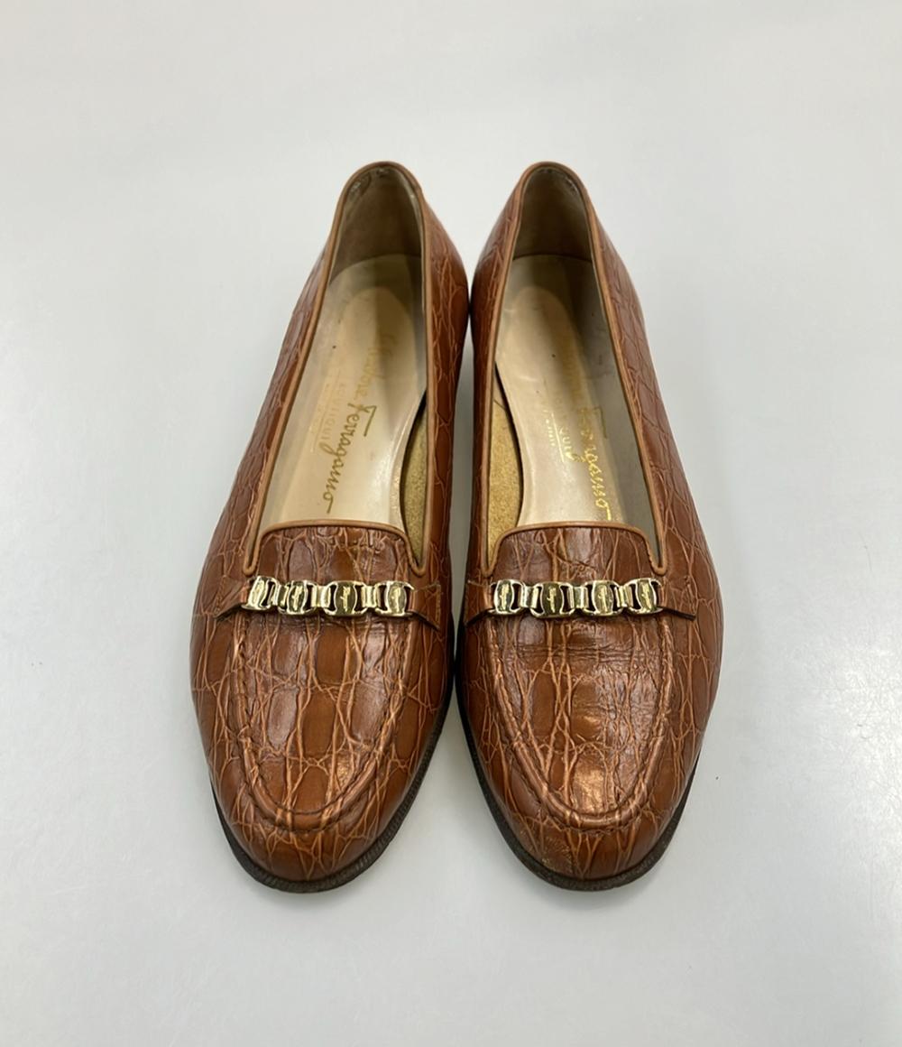 Salvatore Ferragamo ローファー ガンチーニ レディース SIZE 6 1/2 (24cm) サルヴァトーレフェラガモ